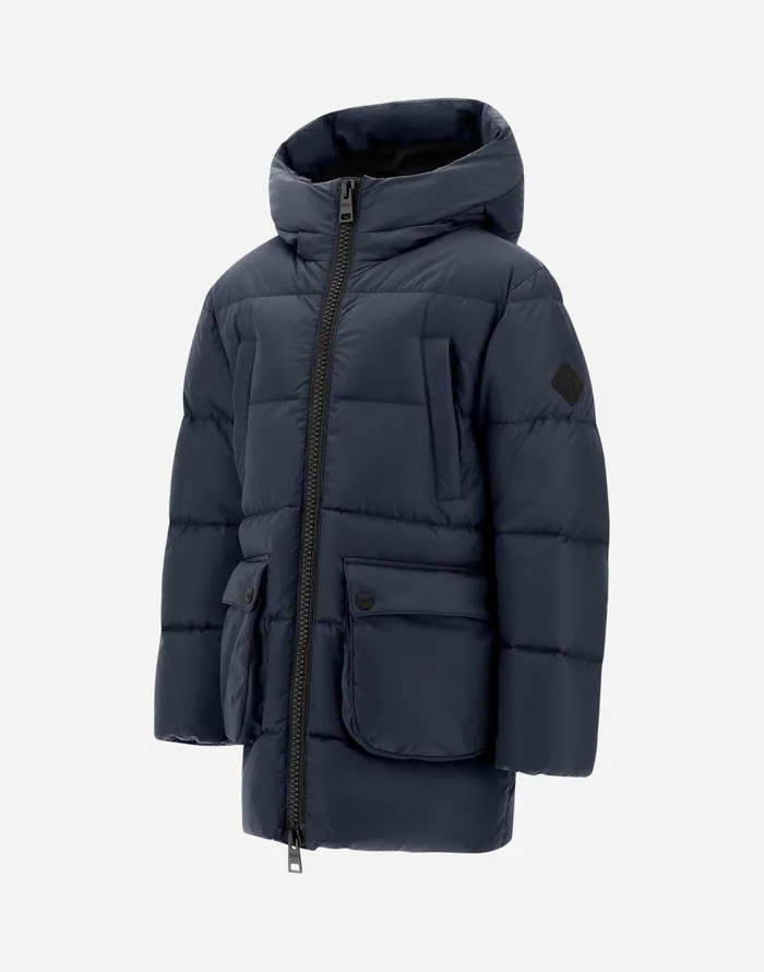 Herno PARKA IN NYLONCHAMONIX Navy Blue Kids Clothing