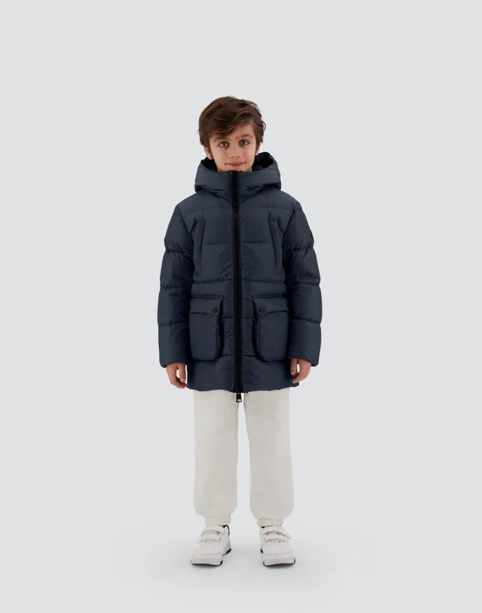 Herno PARKA IN NYLONCHAMONIX Navy Blue Kids Clothing