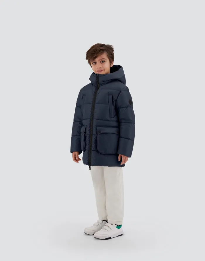 Herno PARKA IN NYLONCHAMONIX Navy Blue Kids Clothing