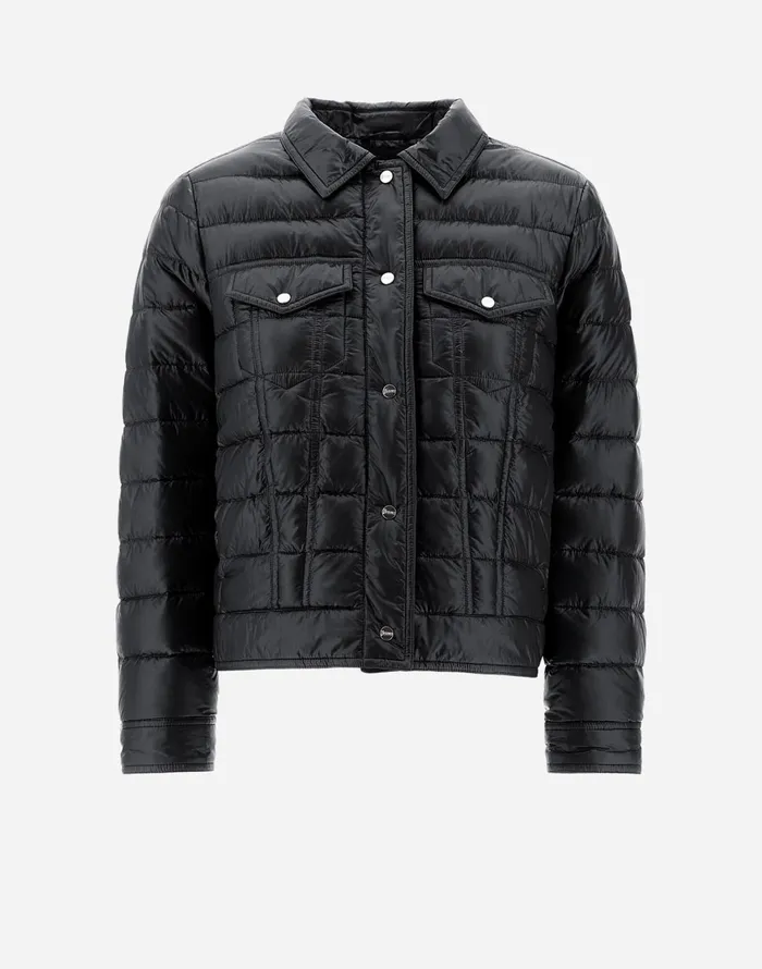 Herno RESORT JACKET IN NYLON ULTRALIGHT Black Women Parka and Jackets