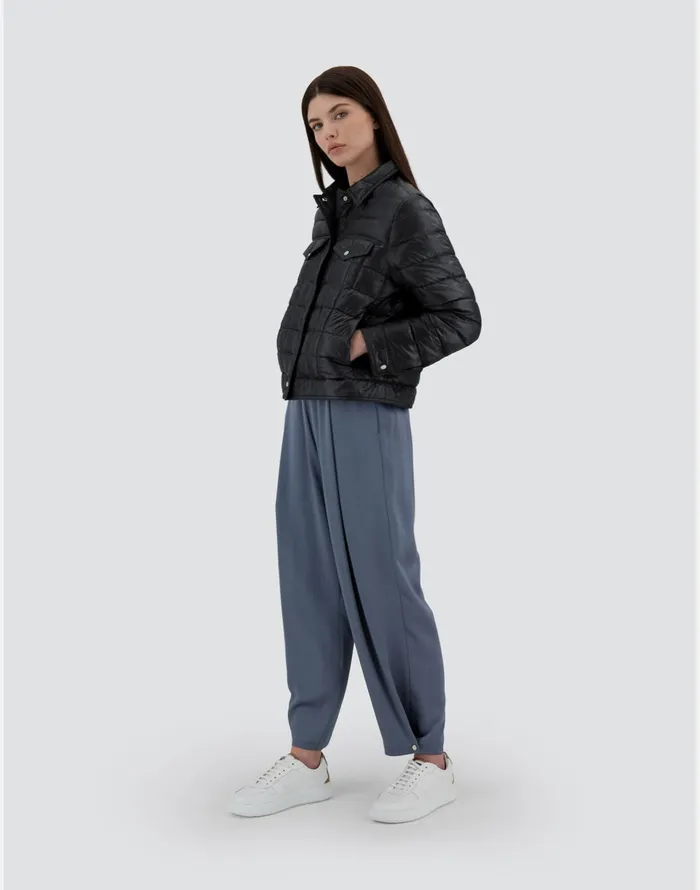 Herno RESORT JACKET IN NYLON ULTRALIGHT Black Women Parka and Jackets