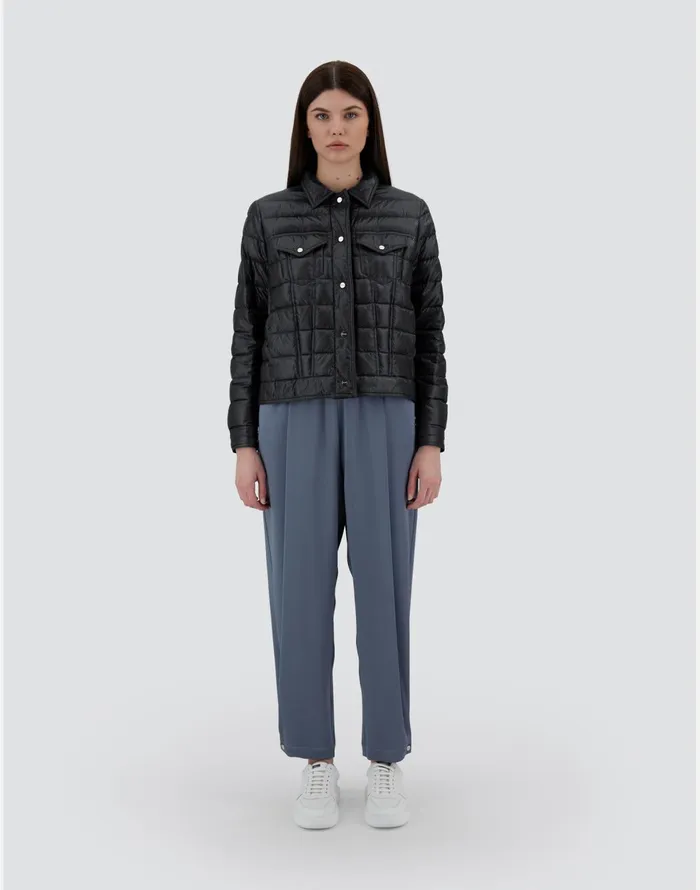 Herno RESORT JACKET IN NYLON ULTRALIGHT Black Women Parka and Jackets