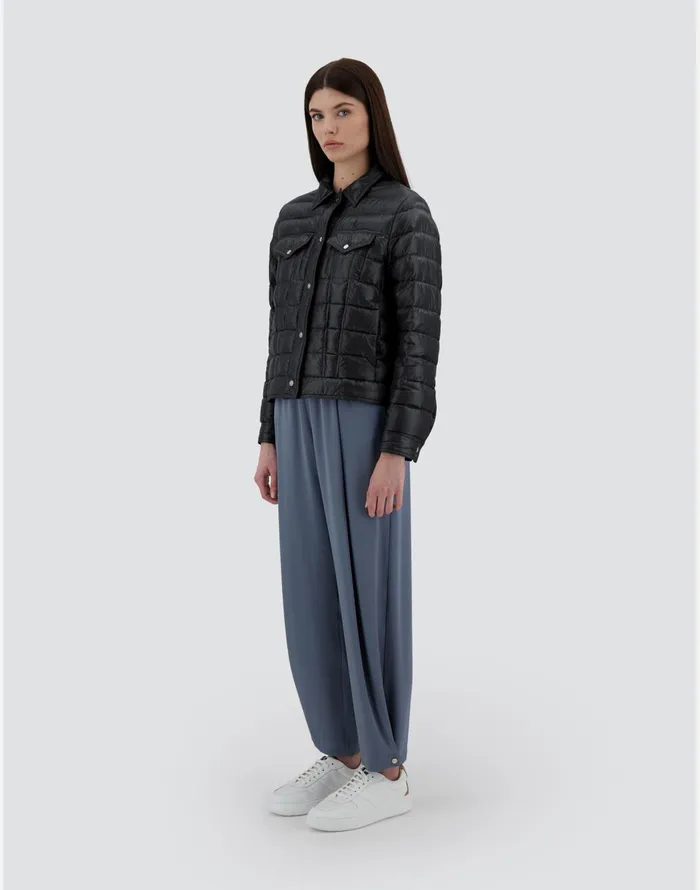 Herno RESORT JACKET IN NYLON ULTRALIGHT Black Women Parka and Jackets