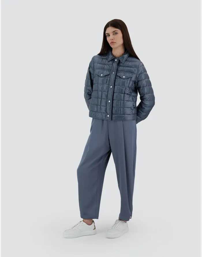 Herno RESORT JACKET IN NYLON ULTRALIGHT Light Blue Women Parka and Jackets