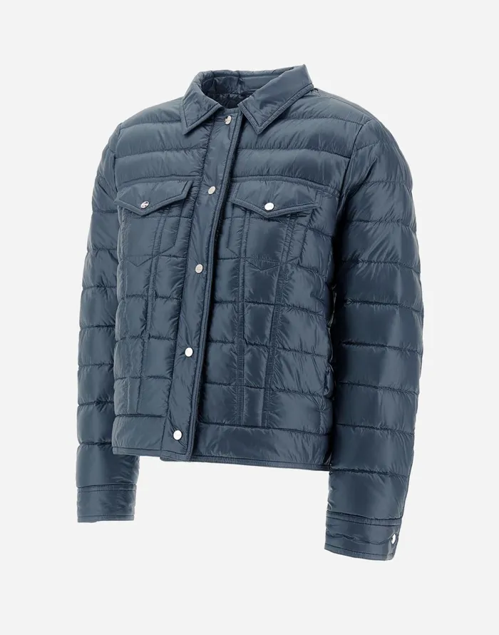 Herno RESORT JACKET IN NYLON ULTRALIGHT Light Blue Women Parka and Jackets