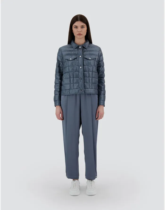 Herno RESORT JACKET IN NYLON ULTRALIGHT Light Blue Women Parka and Jackets