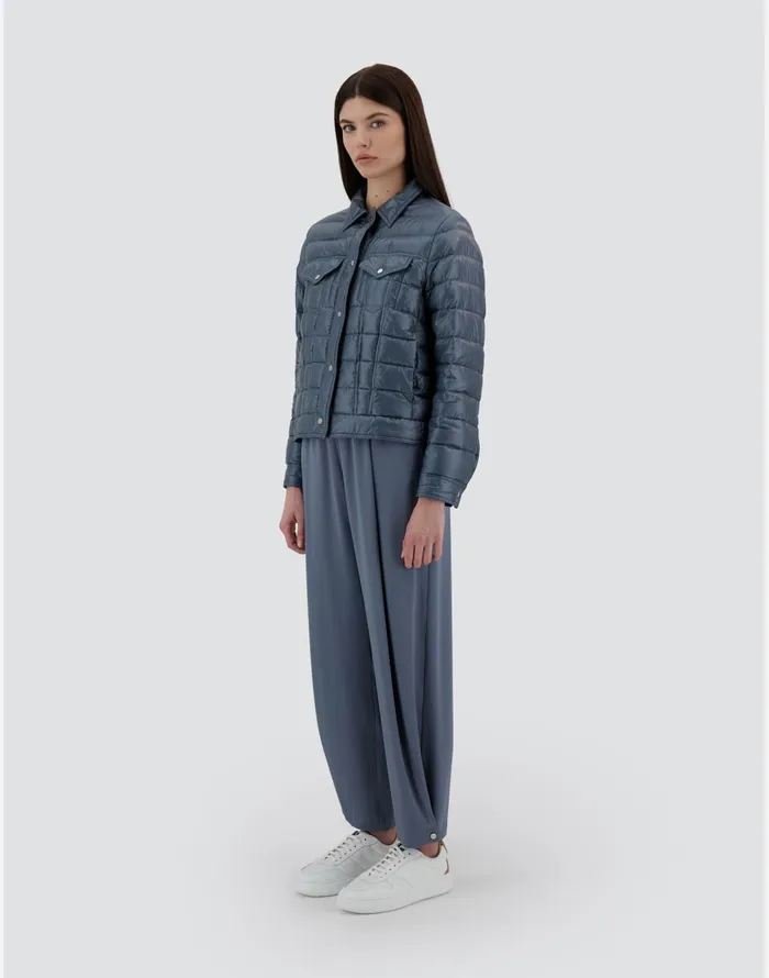 Herno RESORT JACKET IN NYLON ULTRALIGHT Light Blue Women Parka and Jackets