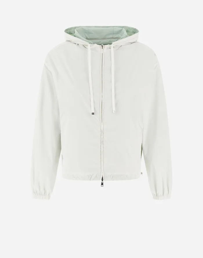 Herno RESORT REVERSIBLE BOMBER JACKET IN LIGHT NYLON STRETCH Oasis Green Women Sweatshirts and Bomber
