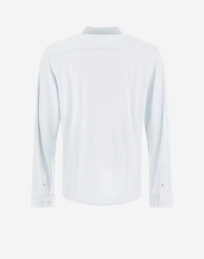 Herno RESORT SHIRT IN SOFT WOOL JERSEY White Men Shirts