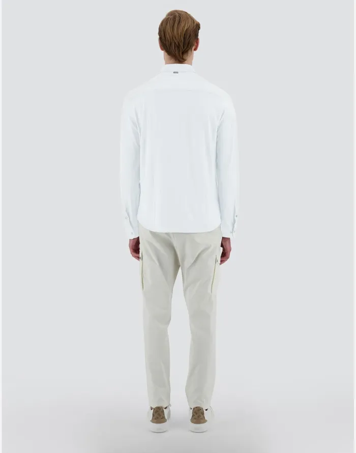 Herno RESORT SHIRT IN SOFT WOOL JERSEY White Men Shirts