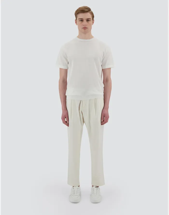 Herno RESORT SWEATER IN JEANS EFFECT White Men Tshirts and Polo Shirts