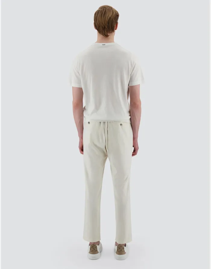 Herno RESORT SWEATER IN JEANS EFFECT White Men Tshirts and Polo Shirts
