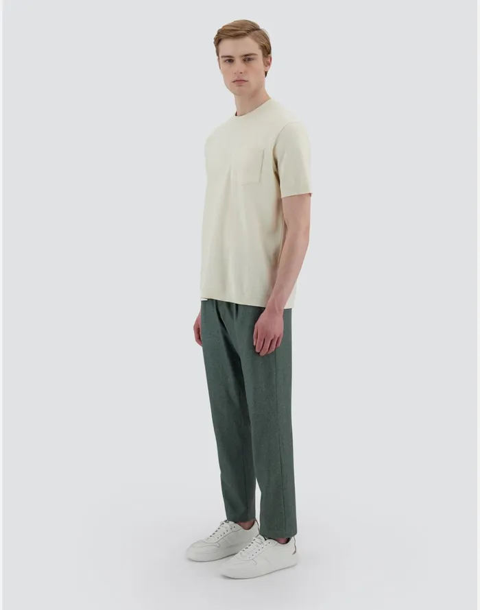Herno RESORT TSHIRT IN WARM JERSEY KNIT EFFECT White Men Tshirts and Polo Shirts