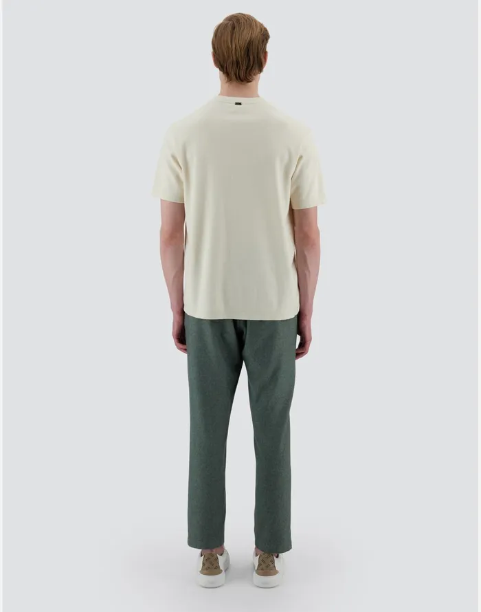 Herno RESORT TSHIRT IN WARM JERSEY KNIT EFFECT White Men Tshirts and Polo Shirts