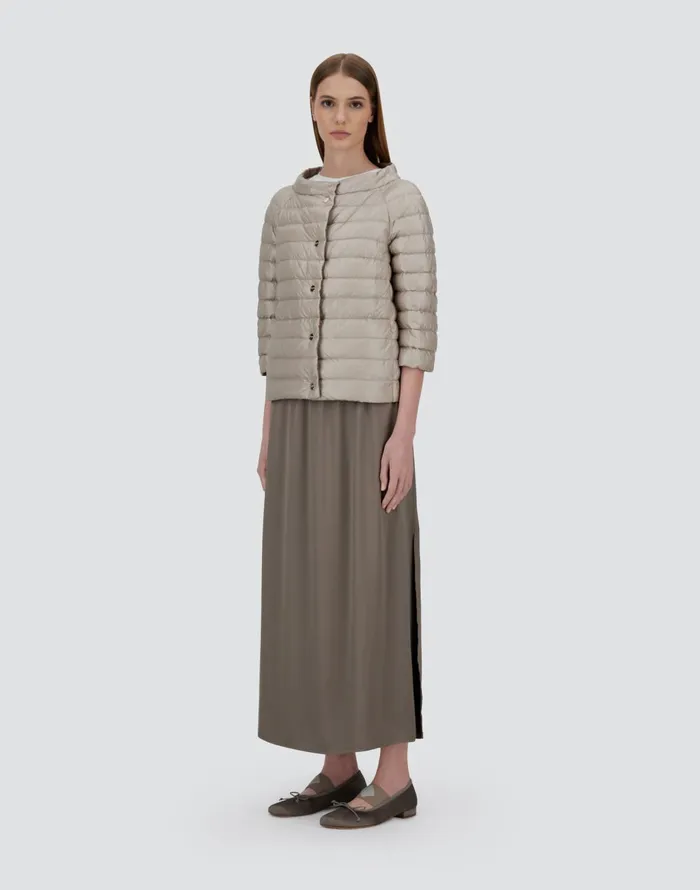 Herno REVERSIBLE CAPE NYLONULTRALIGHT Chantillydove Grey Women Capes