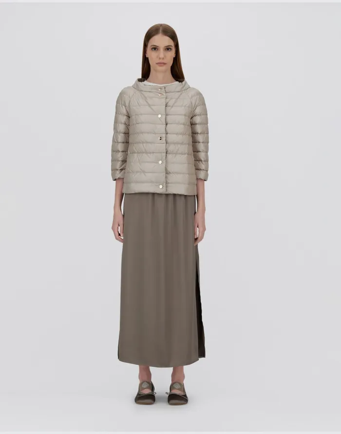 Herno REVERSIBLE CAPE NYLONULTRALIGHT Chantillydove Grey Women Capes