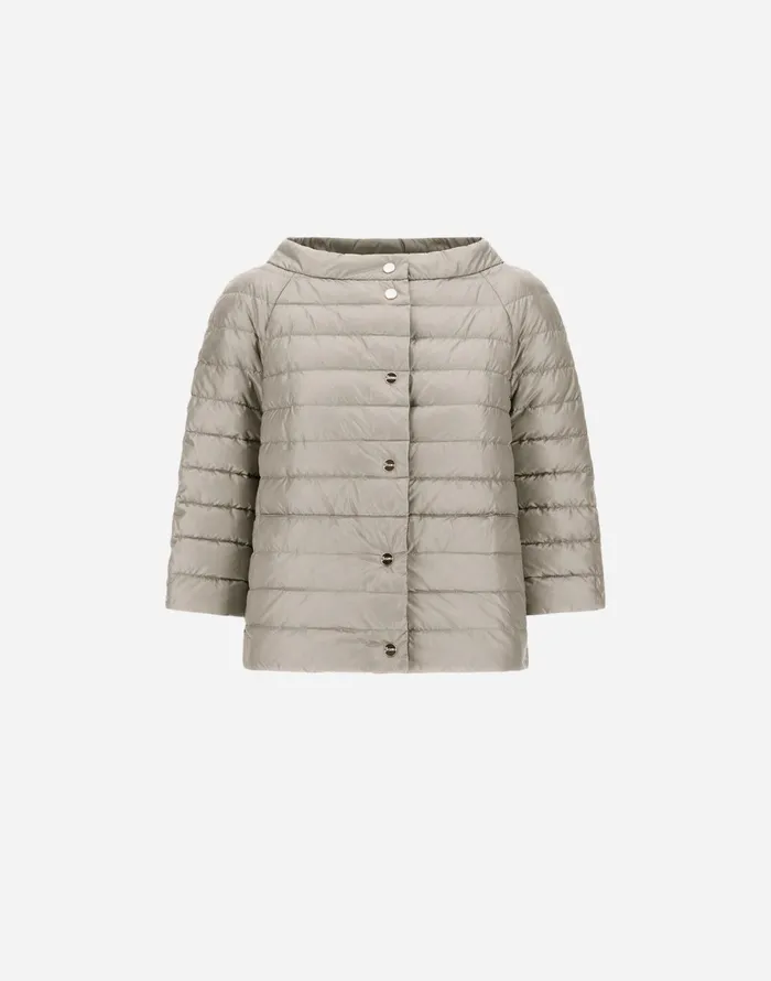 Herno REVERSIBLE CAPE NYLONULTRALIGHT Chantillydove Grey Women Capes