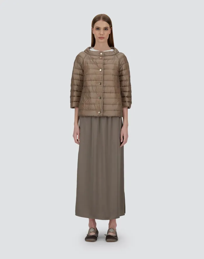 Herno REVERSIBLE CAPE NYLONULTRALIGHT Chantillydove Grey Women Capes