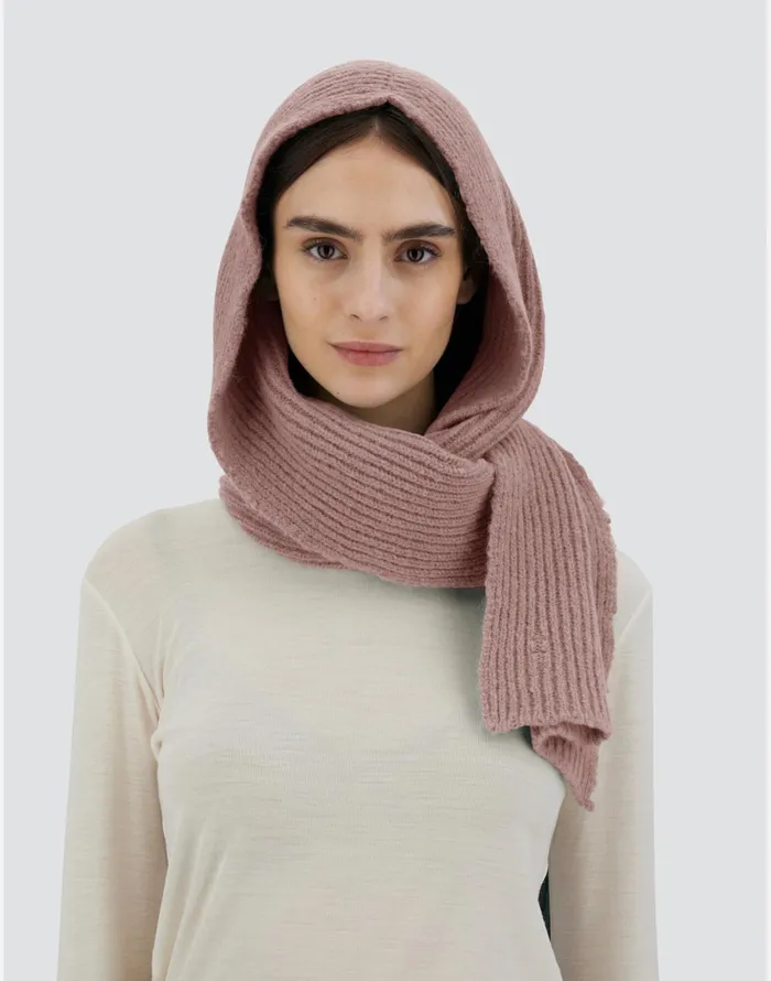 Herno SCARF IN PLAINALPACA WOOL Pink Women Scarves
