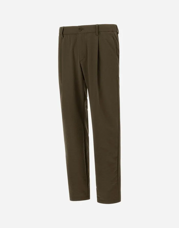 Herno SEERCREASE TROUSERS Military Green Men Trousers