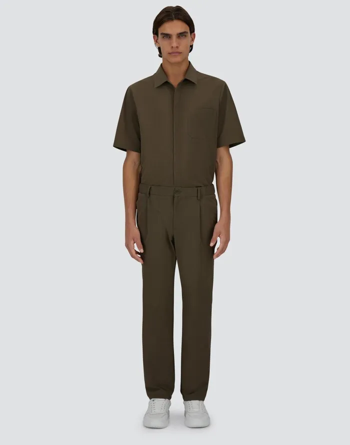 Herno SEERCREASE TROUSERS Military Green Men Trousers
