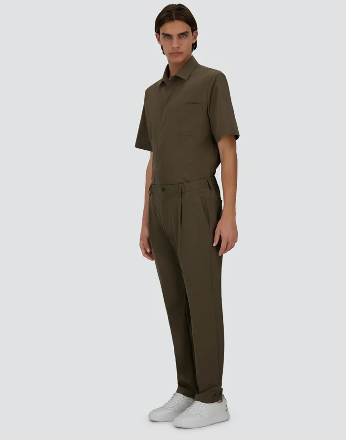 Herno SEERCREASE TROUSERS Military Green Men Trousers