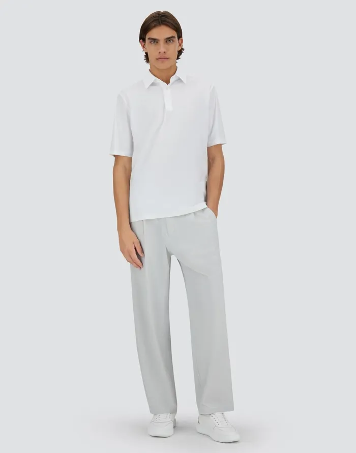 Herno SPRING ULTRALIGHT SCUBA POLO SHIRT White Men Tshirts and Polo Shirts