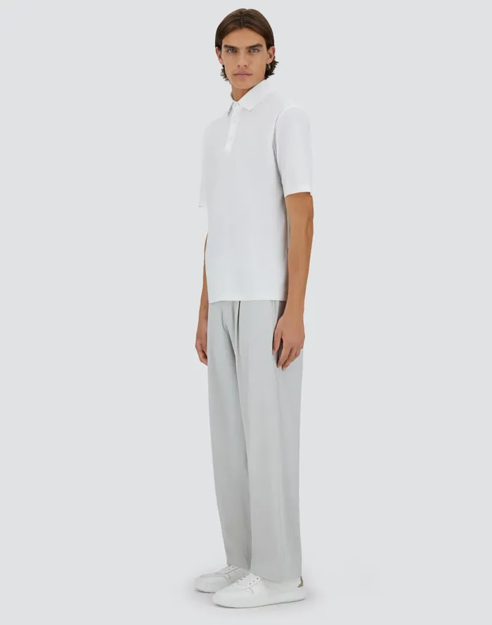 Herno SPRING ULTRALIGHT SCUBA POLO SHIRT White Men Tshirts and Polo Shirts