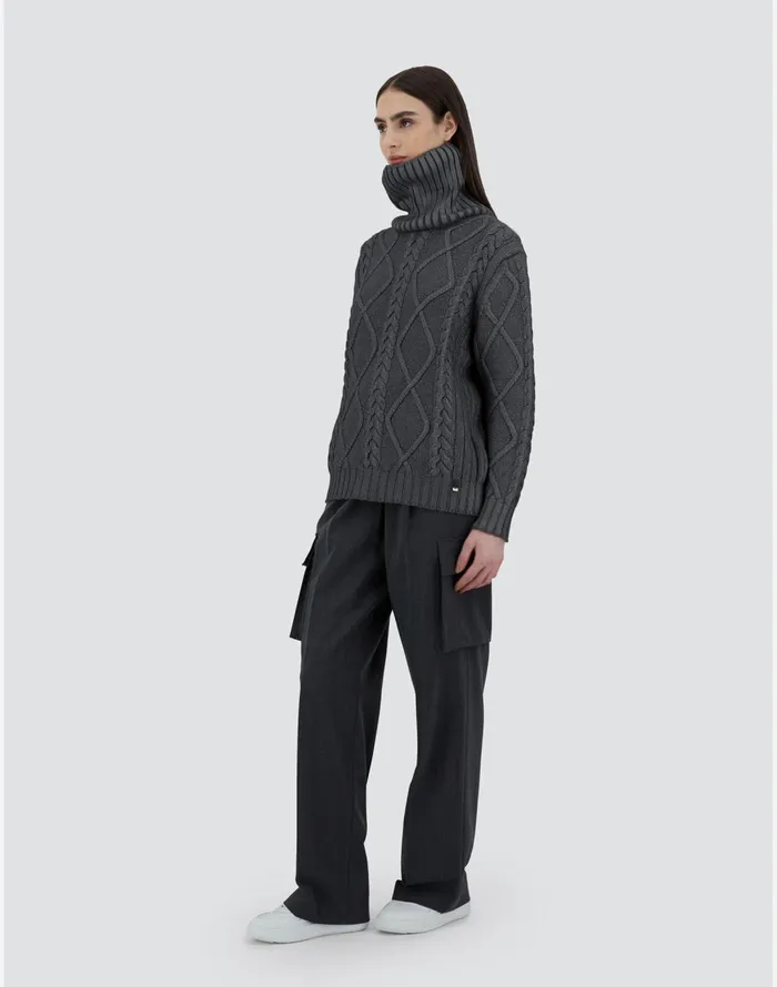 Herno SWEATER IN INFINITY BRIGHT Grey Women Knitwear