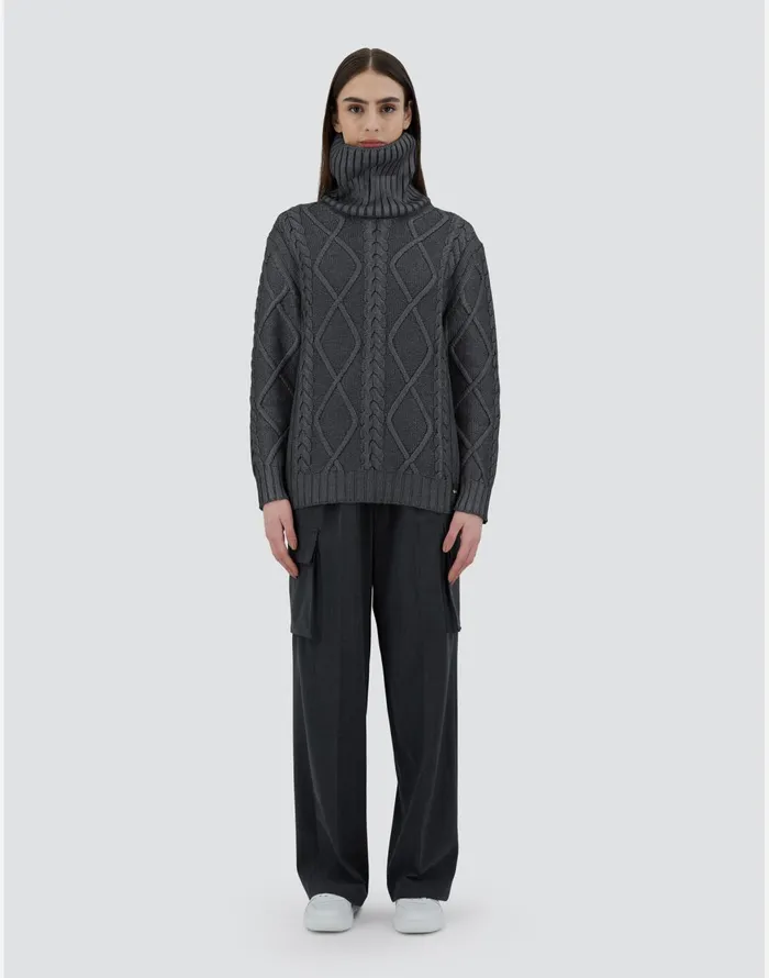 Herno SWEATER IN INFINITY BRIGHT Grey Women Knitwear