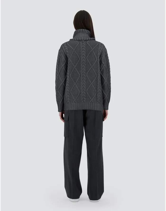 Herno SWEATER IN INFINITY BRIGHT Grey Women Knitwear