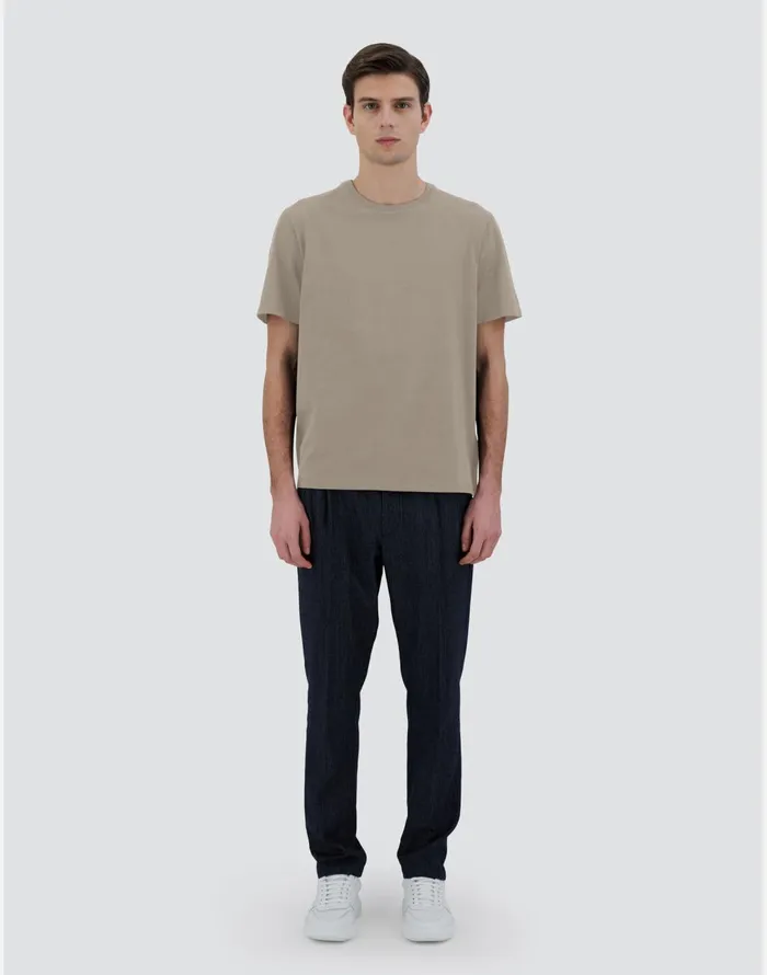 Herno TSHIRT IN ESSENTIALJERSEY Light Grey Men Tshirts and Polo Shirts