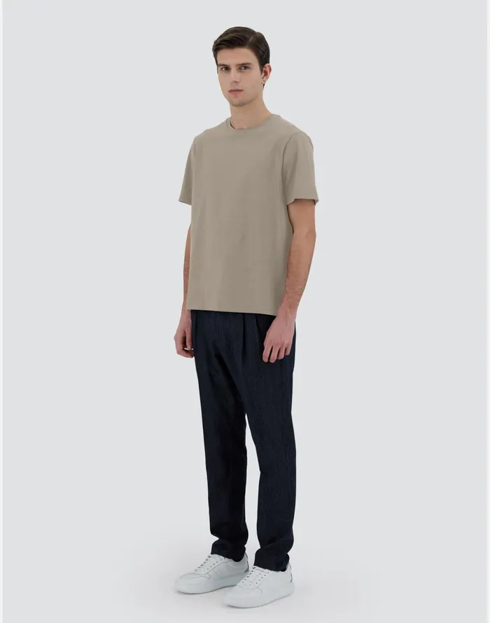 Herno TSHIRT IN ESSENTIALJERSEY Light Grey Men Tshirts and Polo Shirts