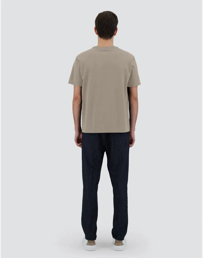 Herno TSHIRT IN ESSENTIALJERSEY Light Grey Men Tshirts and Polo Shirts