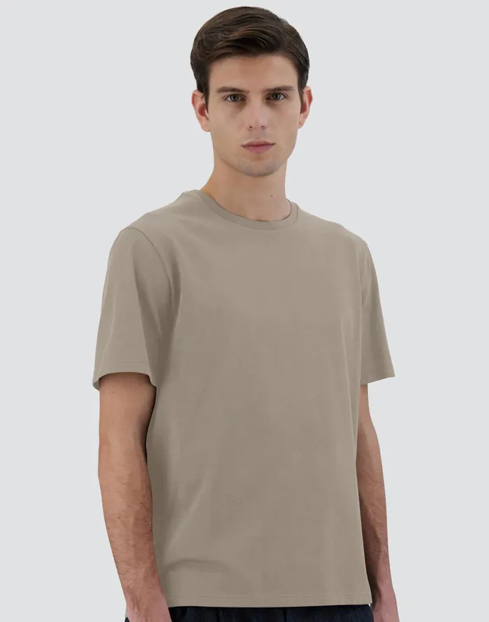 Herno TSHIRT IN ESSENTIALJERSEY Light Grey Men Tshirts and Polo Shirts