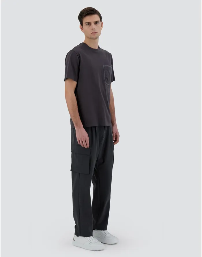Herno TSHIRT IN SUPERFINECOTTON JERSEY Grey Men Tshirts and Polo Shirts