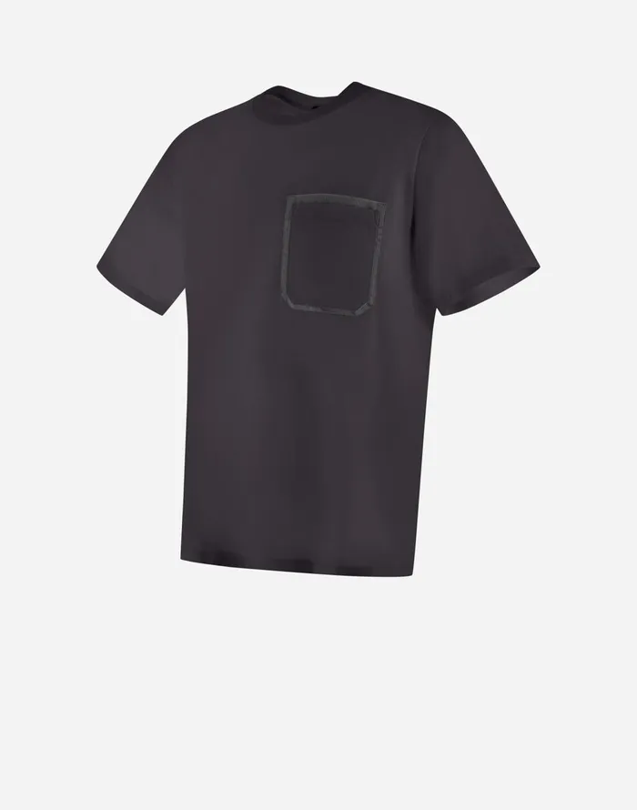 Herno TSHIRT IN SUPERFINECOTTON JERSEY Grey Men Tshirts and Polo Shirts