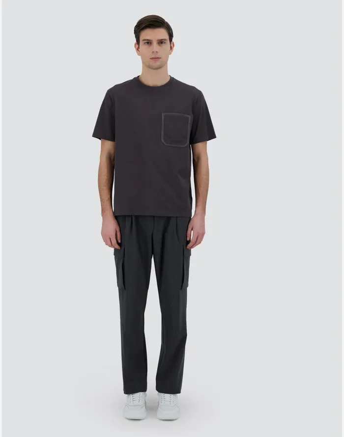 Herno TSHIRT IN SUPERFINECOTTON JERSEY Grey Men Tshirts and Polo Shirts