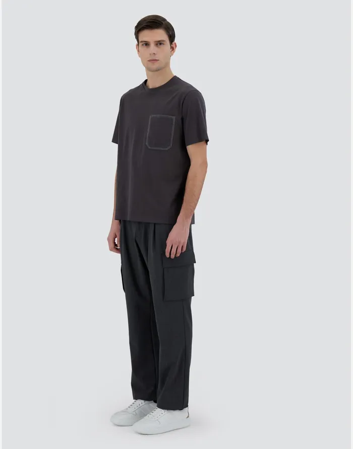 Herno TSHIRT IN SUPERFINECOTTON JERSEY Grey Men Tshirts and Polo Shirts