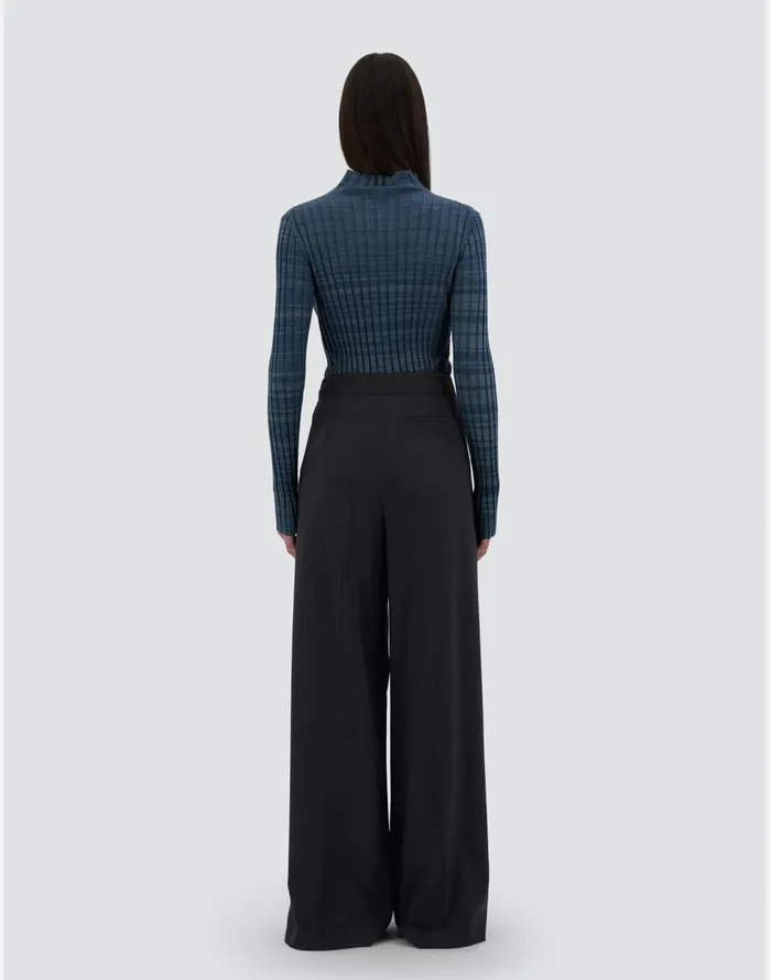 Herno TROUSERS IN CANVAS EFFECT Black Women Trousers