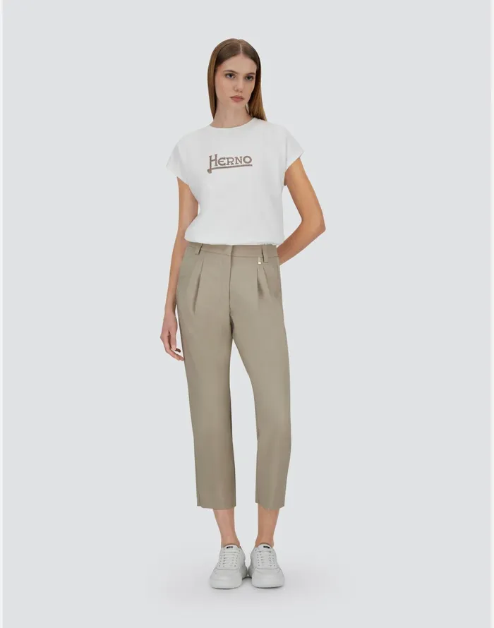 Herno TROUSERS IN FLANNELFEELING Chantilly Women Trousers