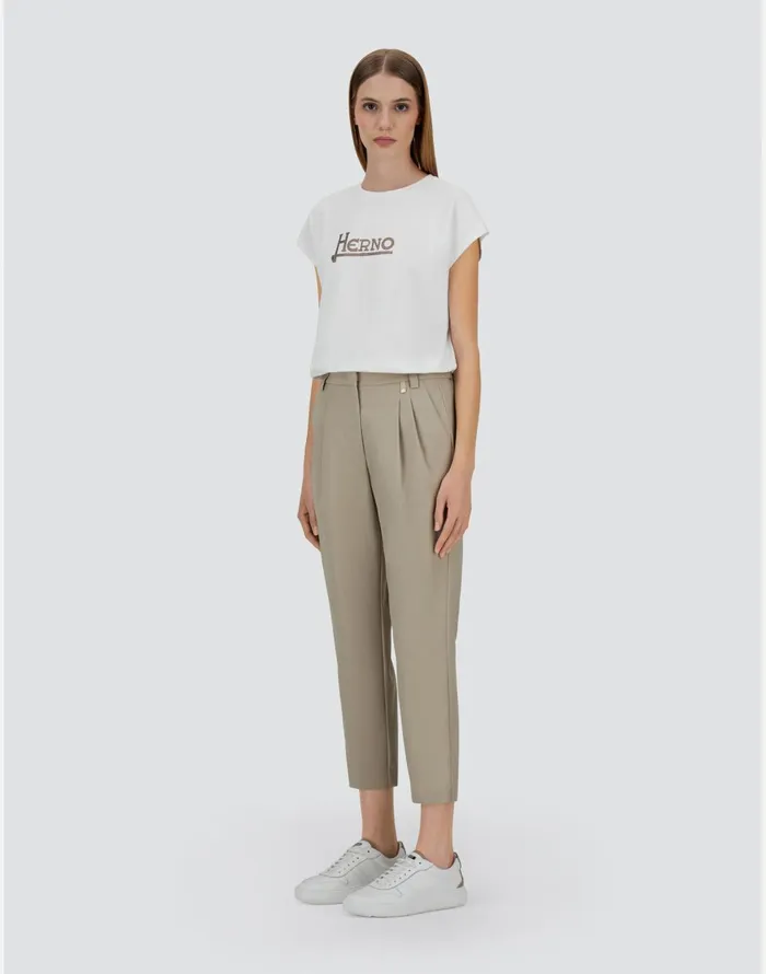 Herno TROUSERS IN FLANNELFEELING Chantilly Women Trousers