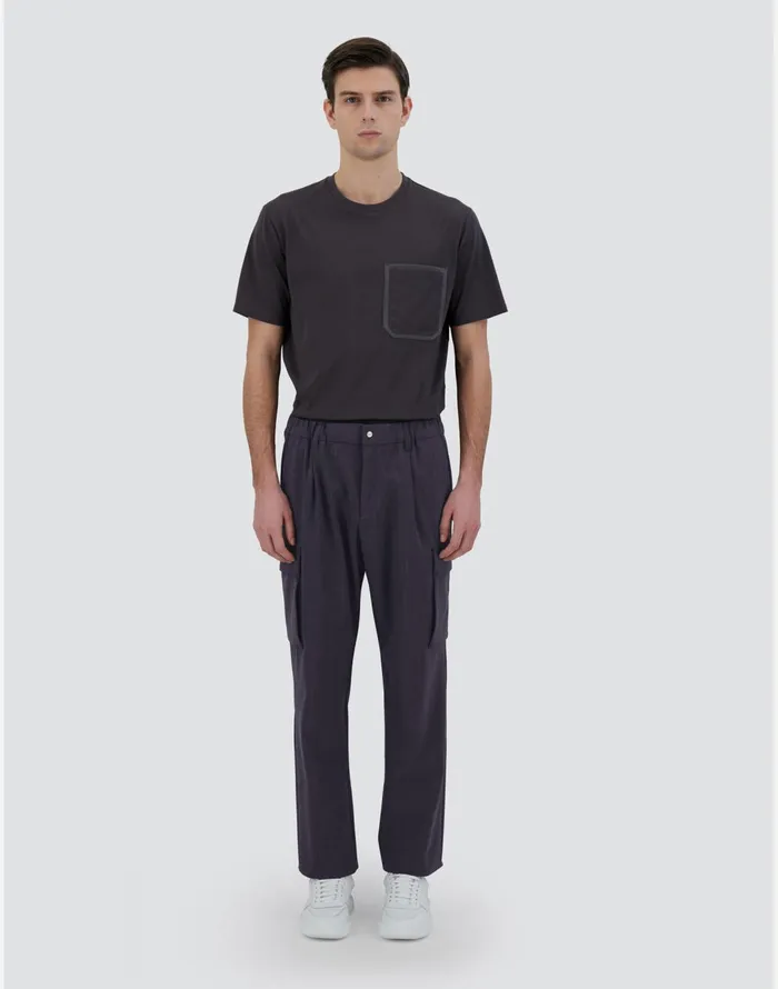 Herno TROUSERS IN SOFT WOOL Black Men Trousers