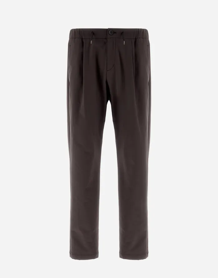 Herno TROUSERS IN WARMTECH Dark Grey Men Trousers
