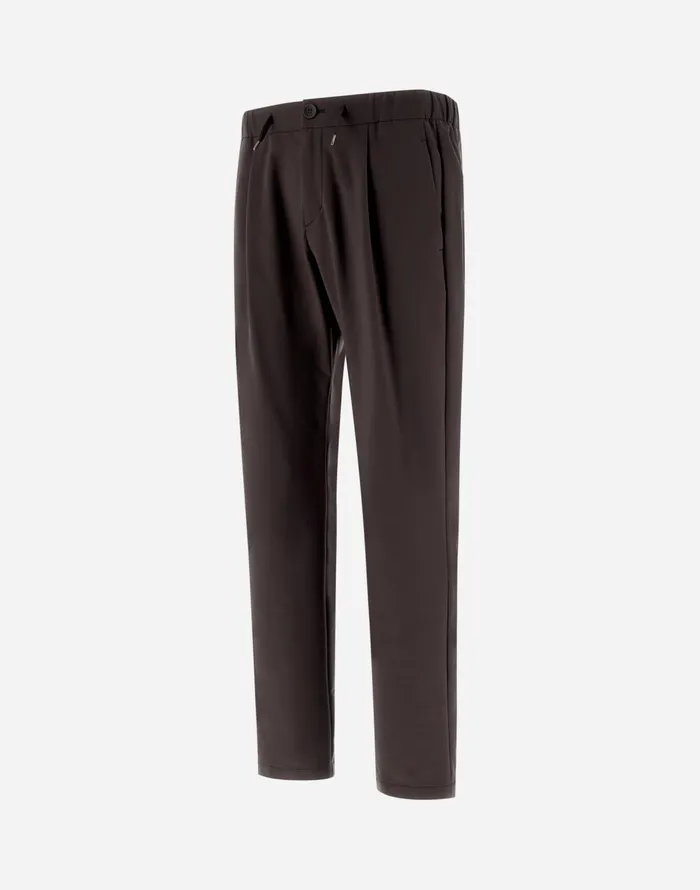 Herno TROUSERS IN WARMTECH Dark Grey Men Trousers