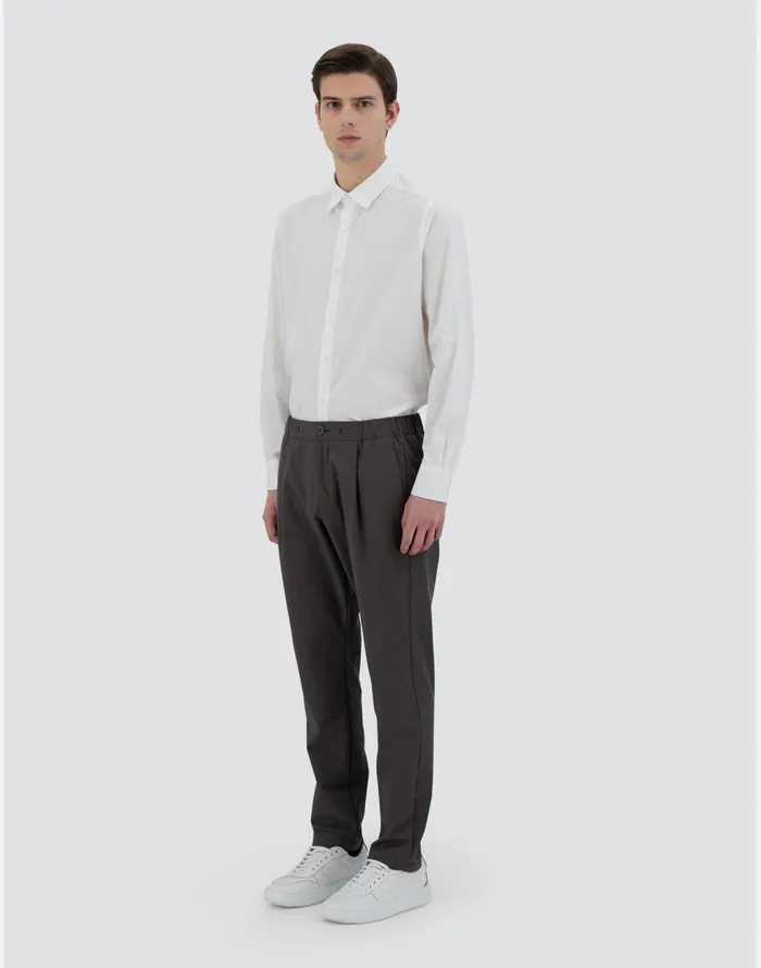 Herno TROUSERS IN WARMTECH Dark Grey Men Trousers