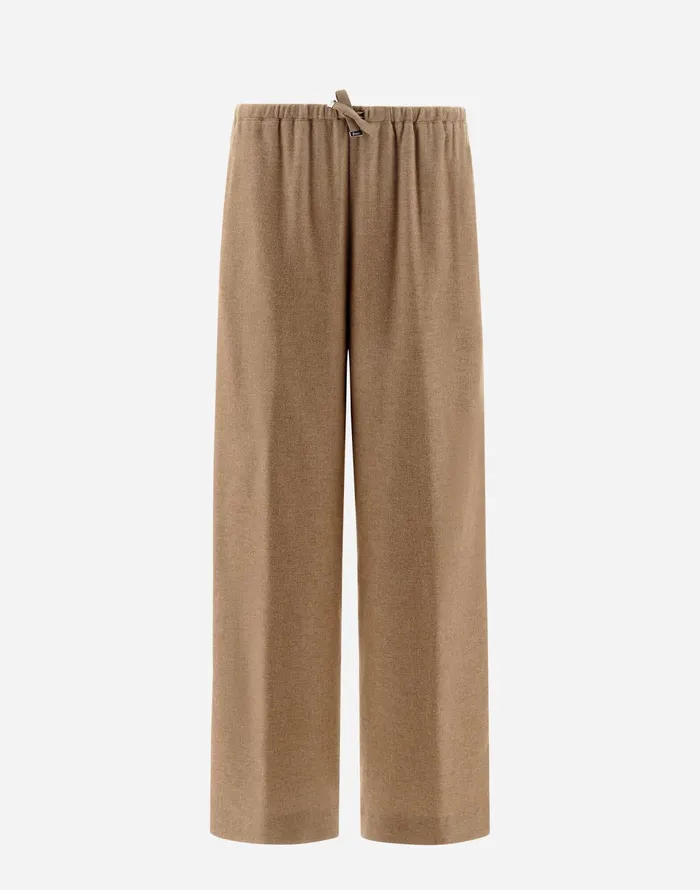 Herno TROUSERS IN WINTER TOUCH Camel Women Trousers