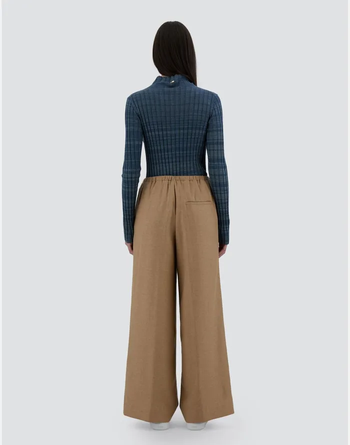 Herno TROUSERS IN WINTER TOUCH Camel Women Trousers