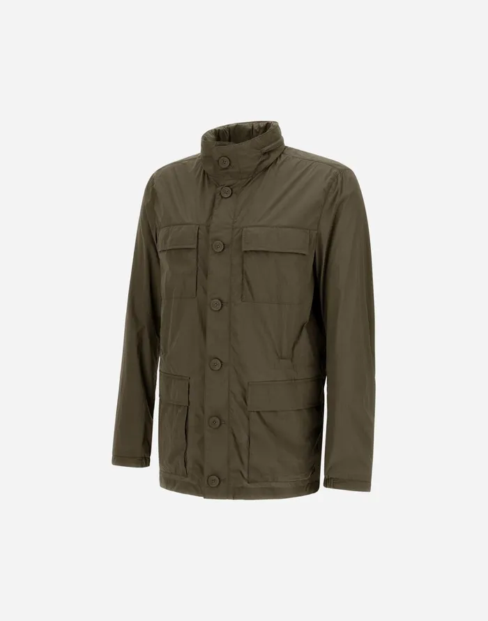 Herno ULTRALIGHT CREASE FIELD JACKET Light Military Men Field Jacket