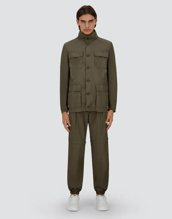 Herno ULTRALIGHT CREASE FIELD JACKET Light Military Men Field Jacket